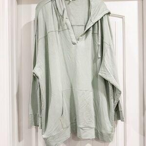 Workshop Republic Clothing Women’s Hoodie, Seafoam Green, Size 3X